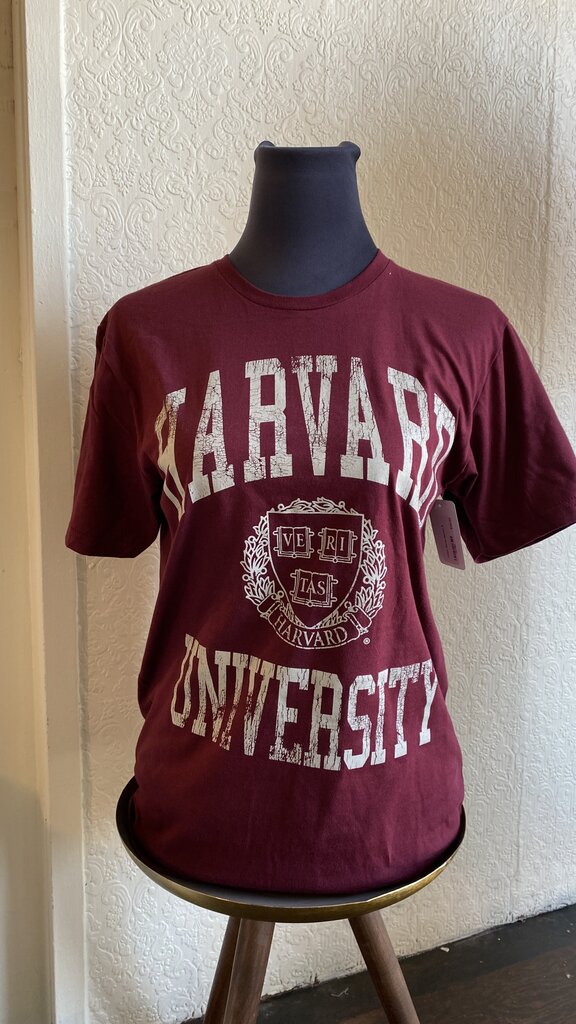 Harvard Emblem Tee - Maroon
