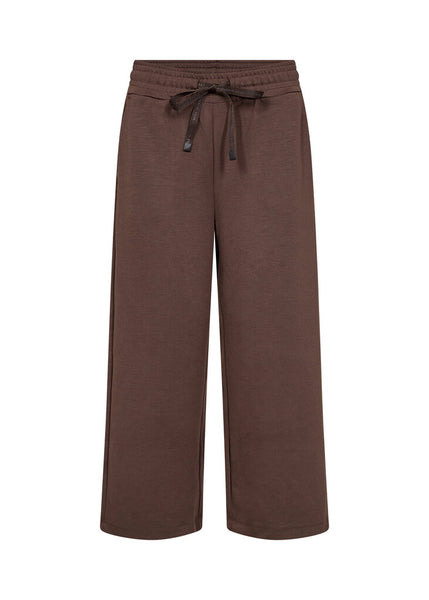 Soyaconcept 'Banu' Drawstring Waist Cropped Pant - Hot Fudge