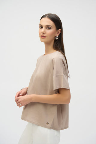 Joseph Ribkoff 252900 Organic Cotton Boxy Tee