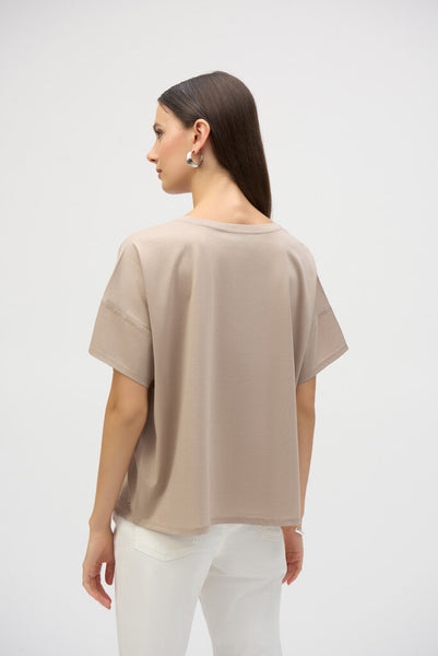 Joseph Ribkoff 252900 Organic Cotton Boxy Tee