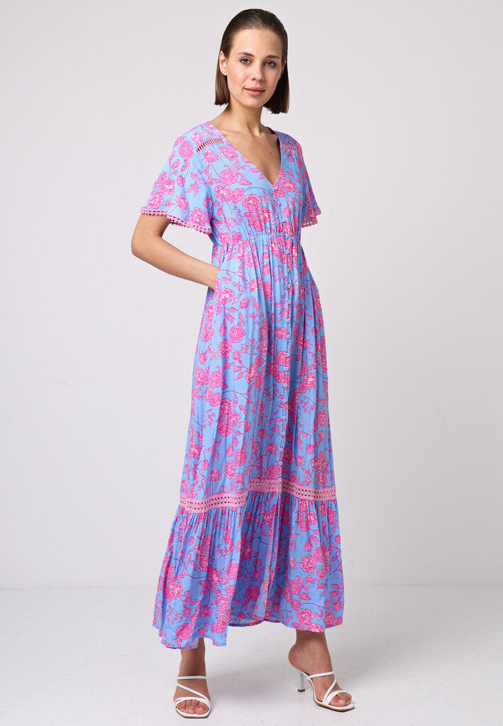 Angeleye 'Honeyberry' Floral Maxi Dress