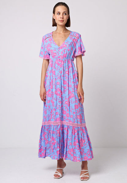 Angeleye 'Honeyberry' Floral Maxi Dress