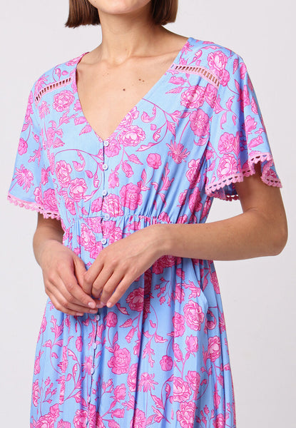 Angeleye 'Honeyberry' Floral Maxi Dress