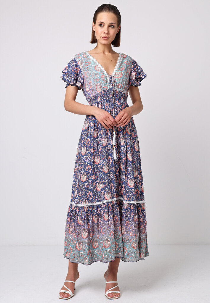 Angeleye 'Mangosteen' Boho Maxi Dress