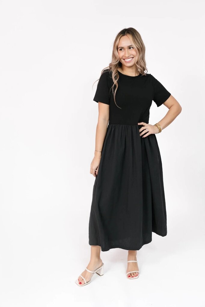 Smash + Tess 'Andi' Midi Dress - Black