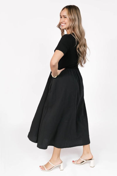 Smash + Tess 'Andi' Midi Dress - Black