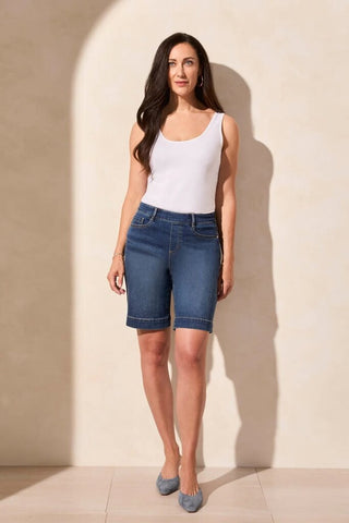 Tribal 'Audrey' Comfort Stretch Pull-On Bermuda Shorts