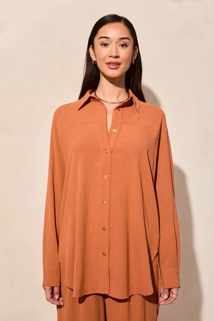 Tribal Airflow Raglan Sleeve Button Front Shirt - Desert Sand