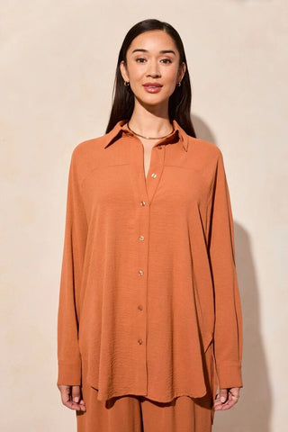 Tribal Airflow Raglan Sleeve Button Front Shirt - Desert Sand