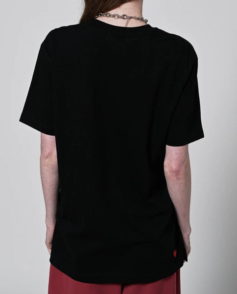 Preloved 'Tamara' Oversized Tee - Black