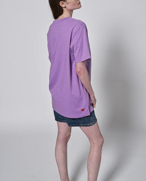 Preloved 'Tamara' Oversized Tee - Lilac