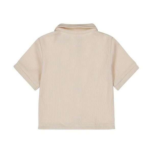 Dirkje Waffle Button Front Shirt