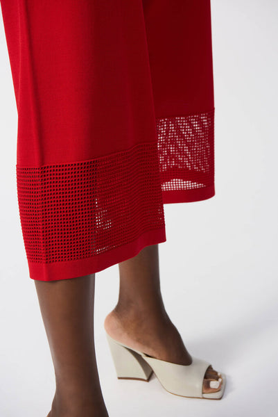 Joseph Ribkoff 251915 Pointelle Knit Culotte