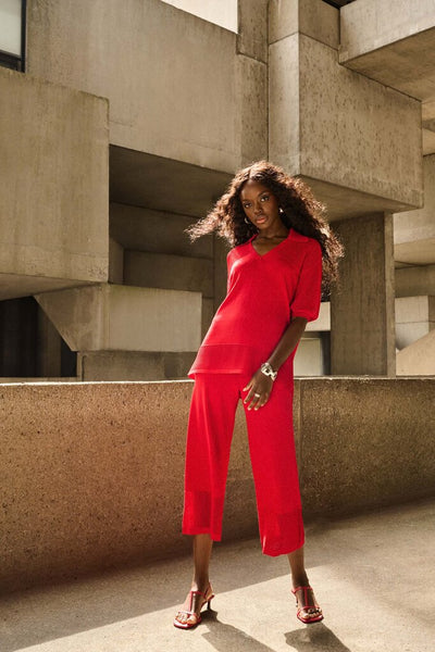 Joseph Ribkoff 251915 Pointelle Knit Culotte