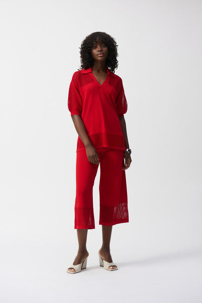 Joseph Ribkoff 251925 Pointelle Knit Top