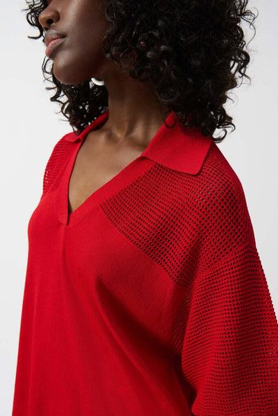 Joseph Ribkoff 251925 Pointelle Knit Top