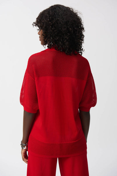 Joseph Ribkoff 251925 Pointelle Knit Top