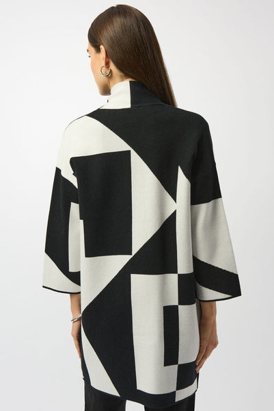 Joseph Ribkoff 253901 Jacquard Colour-Block Cover-Up