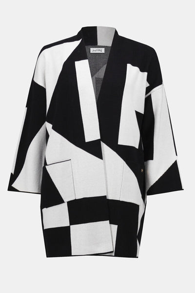 Joseph Ribkoff 253901 Jacquard Colour-Block Cover-Up