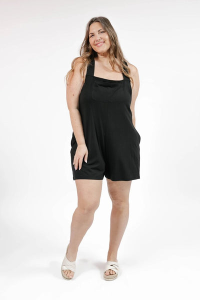 Smash + Tess 'Shorty' Romperalls - Black