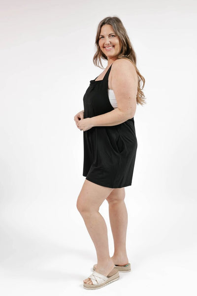 Smash + Tess 'Shorty' Romperalls - Black