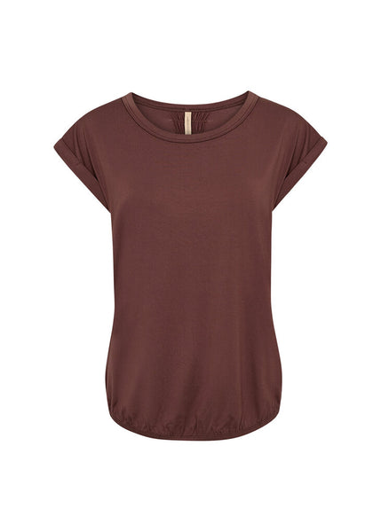 Soyaconcept 'Marica' Cuffed Sleeve Blouse - Hot Fudge