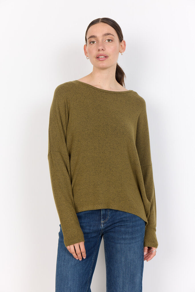 Soyaconcept 'Biara' Long Sleeve Top - Misty Olive
