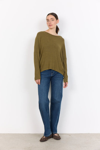 Soyaconcept 'Biara' Long Sleeve Top - Misty Olive