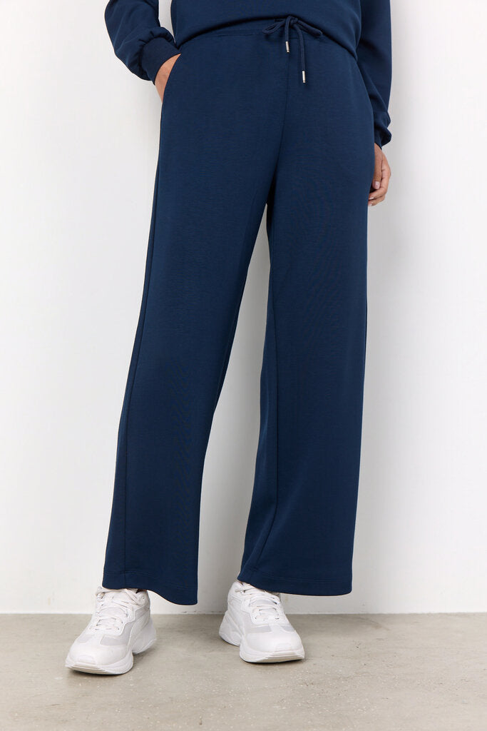 Soyaconcept 'Banu' Wide Leg Pant - Navy