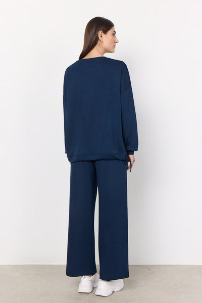 Soyaconcept 'Banu' Wide Leg Pant - Navy