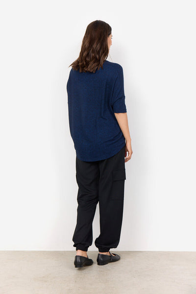 Soyaconcept 'Biara' Short Sleeve Top - Navy