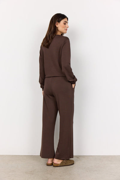Soyaconcept Banu Wide Leg Pants - Hot Fudge