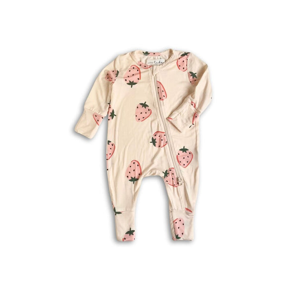 Little Luba Strawberry Print Sleeper