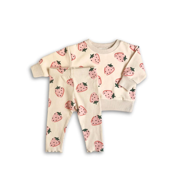 Little Luba Strawberry Print Sweatshirt