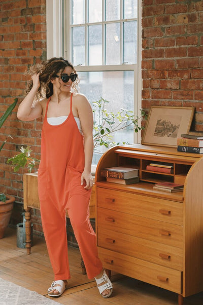 Smash + Tess 'Abigael' Romper - Chili