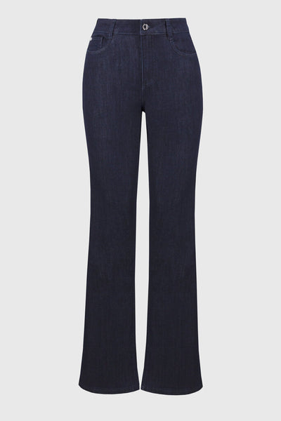 Joseph Ribkoff 'Brooke' Classic Bootcut Stretch Jeans - Dark Denim Blue