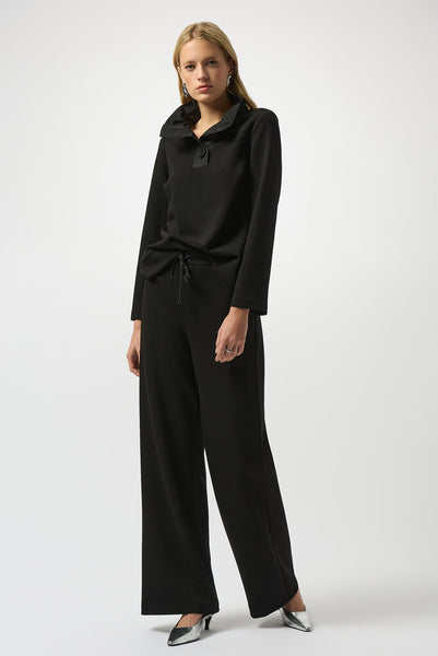 Joseph Ribkoff 253136 Scuba Jersey Wide Leg Pants