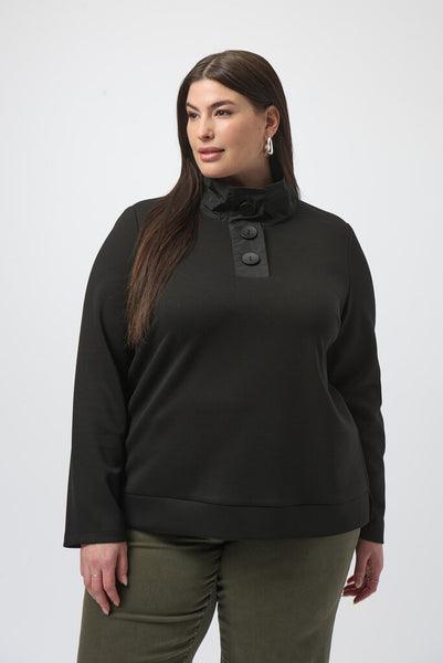 Joseph Ribkoff 253190 Scuba Jersey Boxy Top