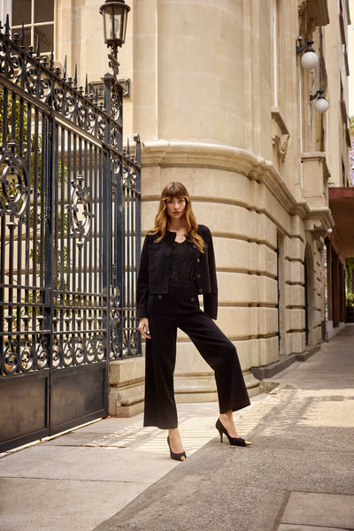 Joseph Ribkoff 253984 Knit Straight Leg Pants