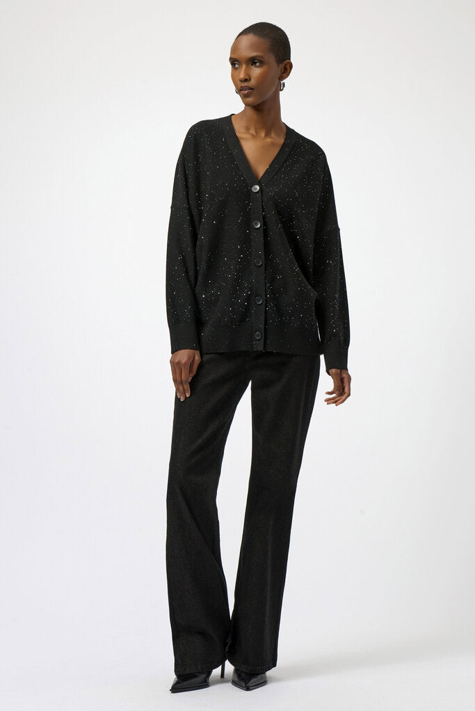 Joseph Ribkoff 254939 Black Sequin Knit Sweater
