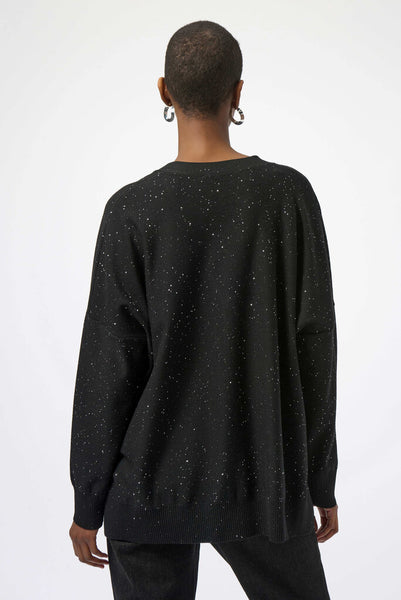 Joseph Ribkoff 254939 Black Sequin Knit Sweater