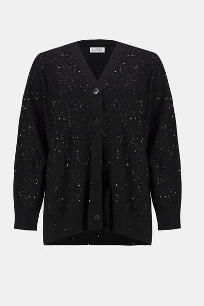 Joseph Ribkoff 254939 Black Sequin Knit Sweater