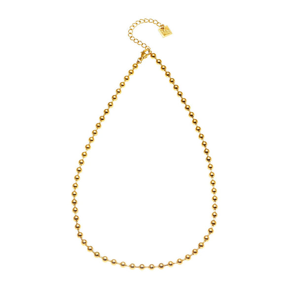 Hackney Nine 'Broxlov' Chunky Gold Ball-Chain Necklace