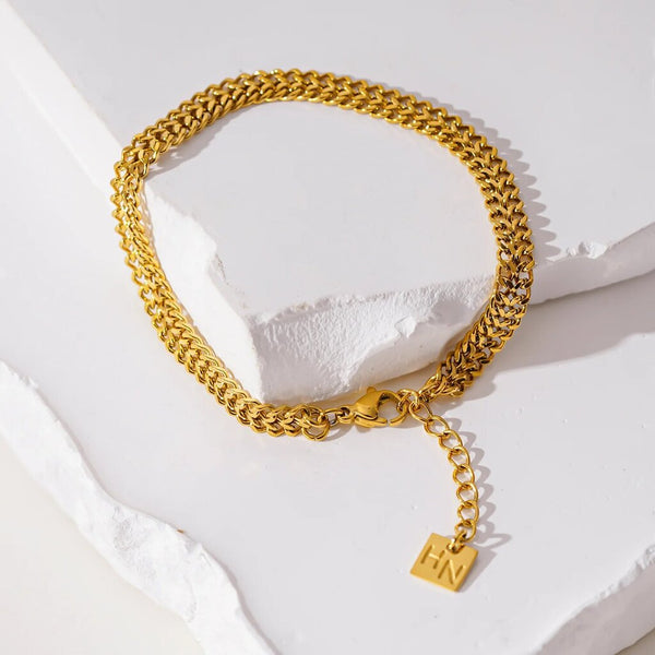 Hackney Nine 'Bellamy' Twin Chain Bracelet