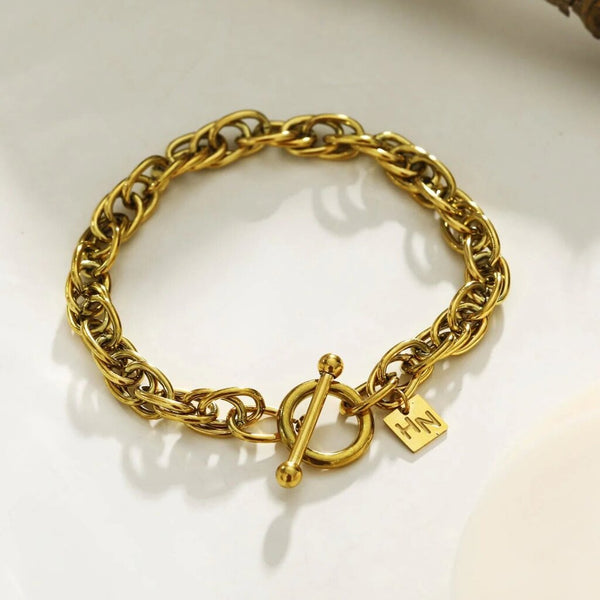 Hackney Nine 'Arda' Chunky Multi-Link Bracelet - Gold