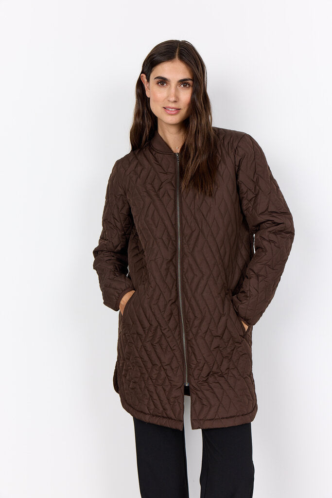 Soyaconcept 'Fenya' Quilted Jacket - Hot Fudge