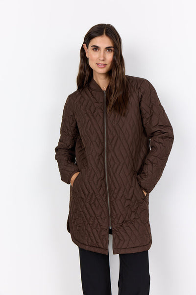 Soyaconcept 'Fenya' Quilted Jacket - Hot Fudge