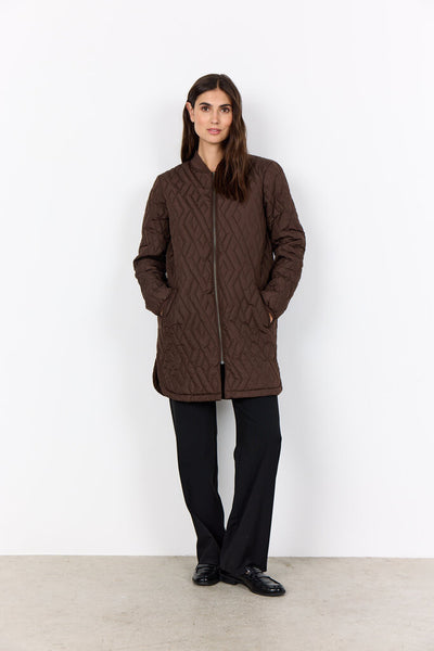 Soyaconcept 'Fenya' Quilted Jacket - Hot Fudge