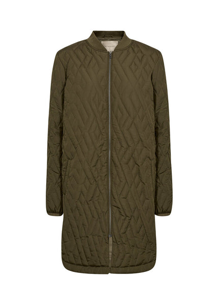 Soyaconcept 'Fenya' Quilted Jacket - Dark Olive