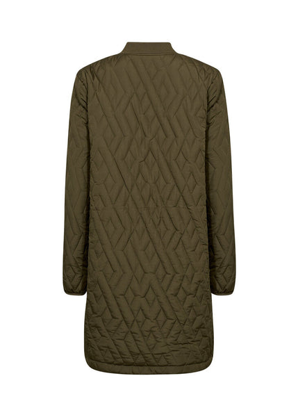 Soyaconcept 'Fenya' Quilted Jacket - Dark Olive